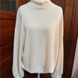 Lush Cozy Cream Turtleneck